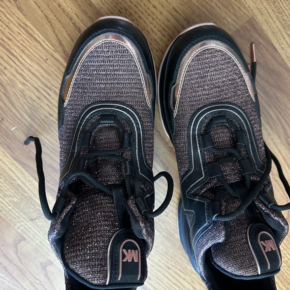 Michael Kors Black and Gold Athletic Sneakers - Picture 8 of 8